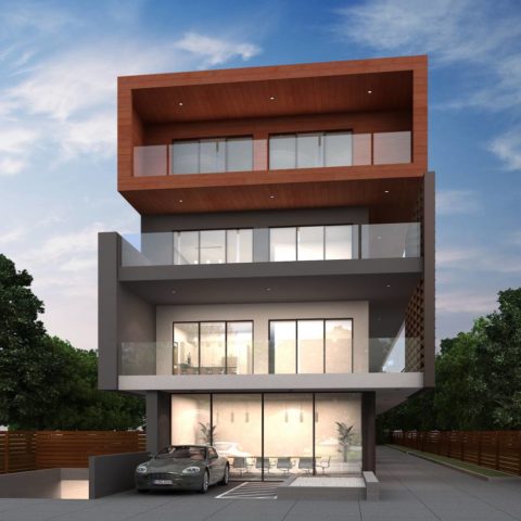 modern contemporary multi unit facade, architect design